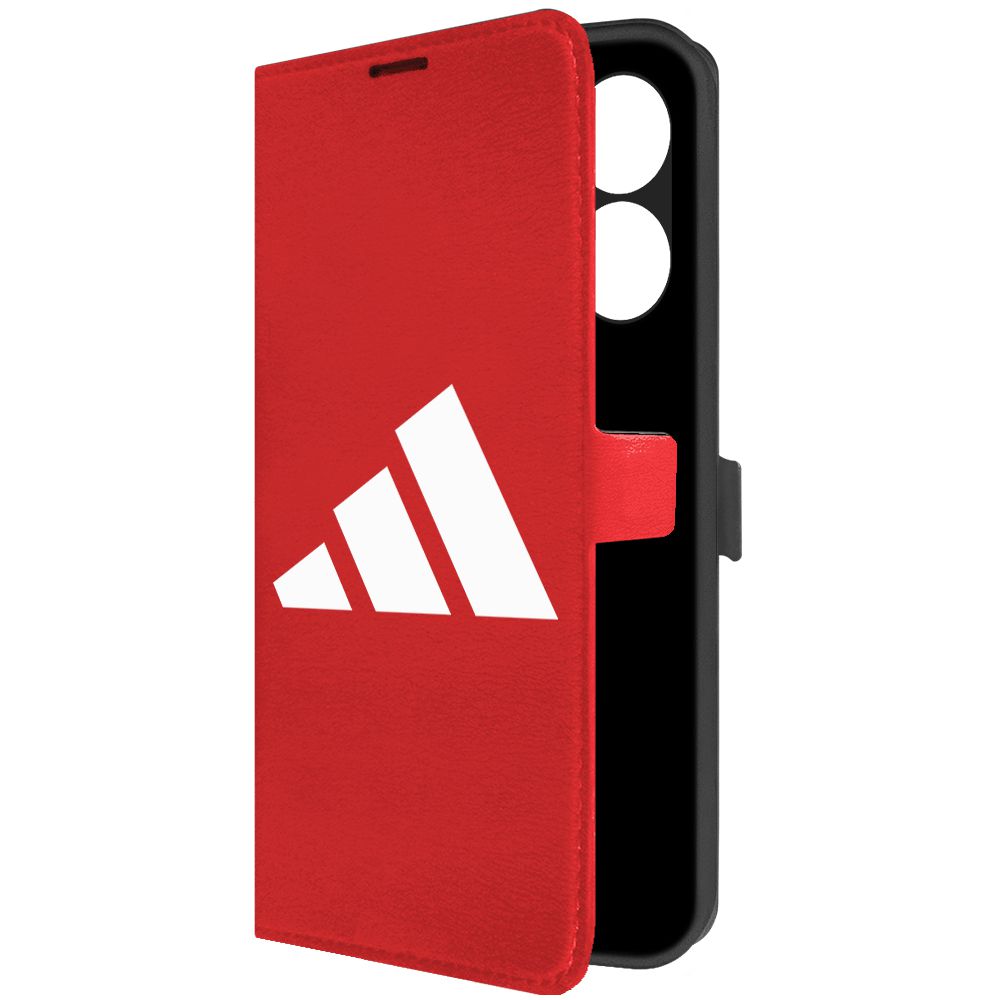 

Чехол-книжка Krutoff Eco Book для TECNO Spark 10 Adidas (Адидас) (красный)
