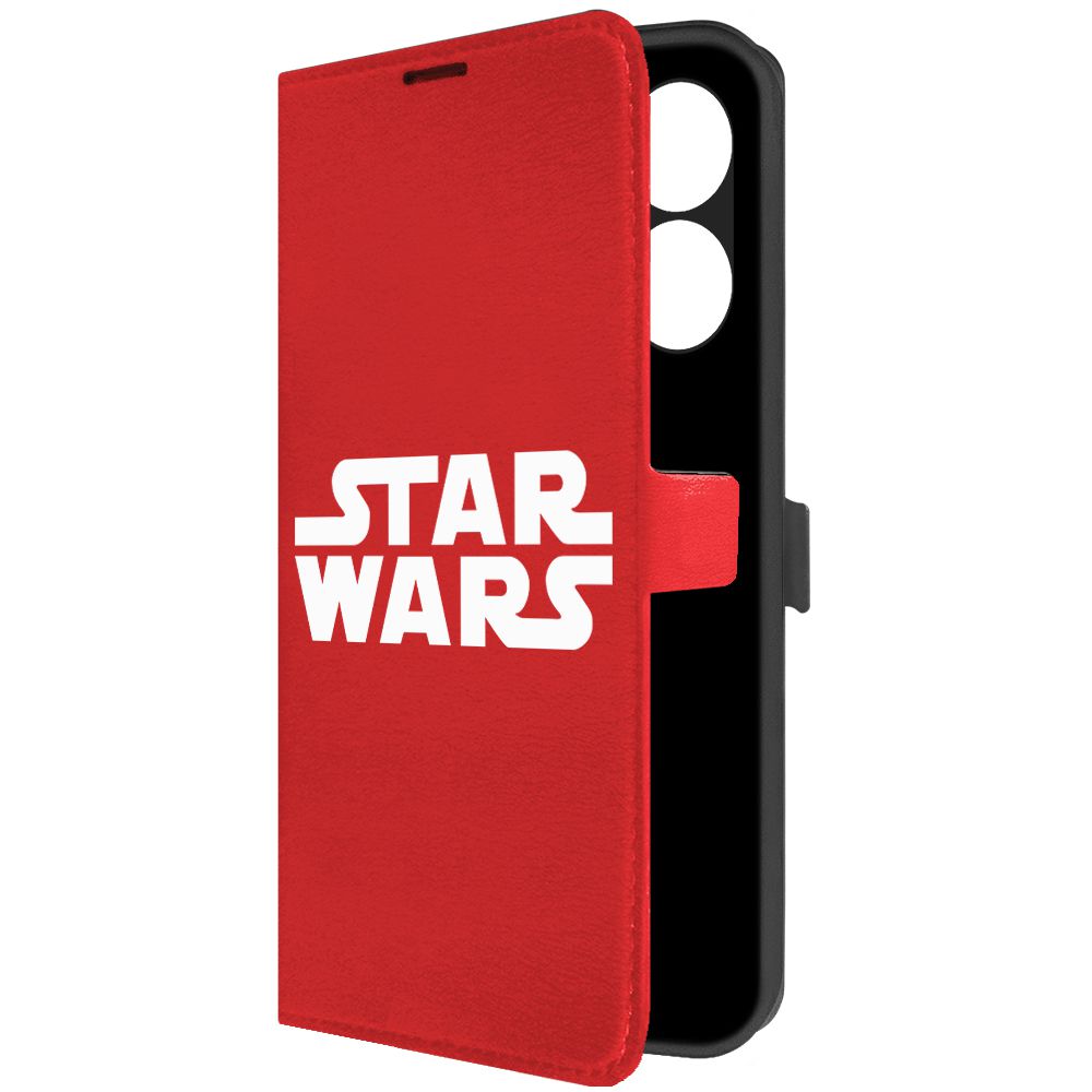 

Чехол-книжка Krutoff Eco Book для Tecno Spark 10 Star Wars красный