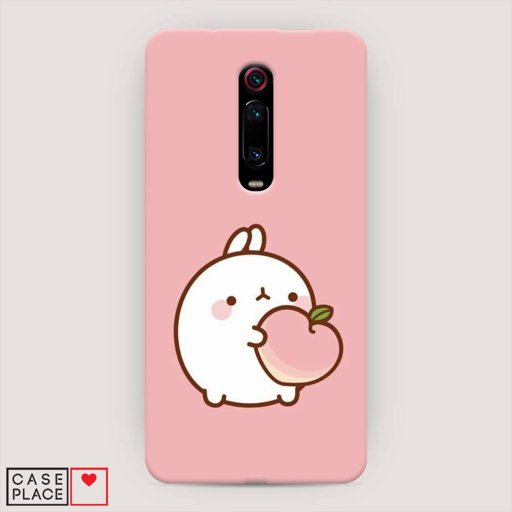 

Пластиковый чехол "Кролик с персиком" на Xiaomi Redmi K20, 35520-1