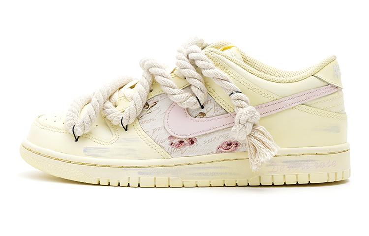

Кеды унисекс Nike Dunk Low GS желтые 40 EU, Желтый, Dunk Low GS
