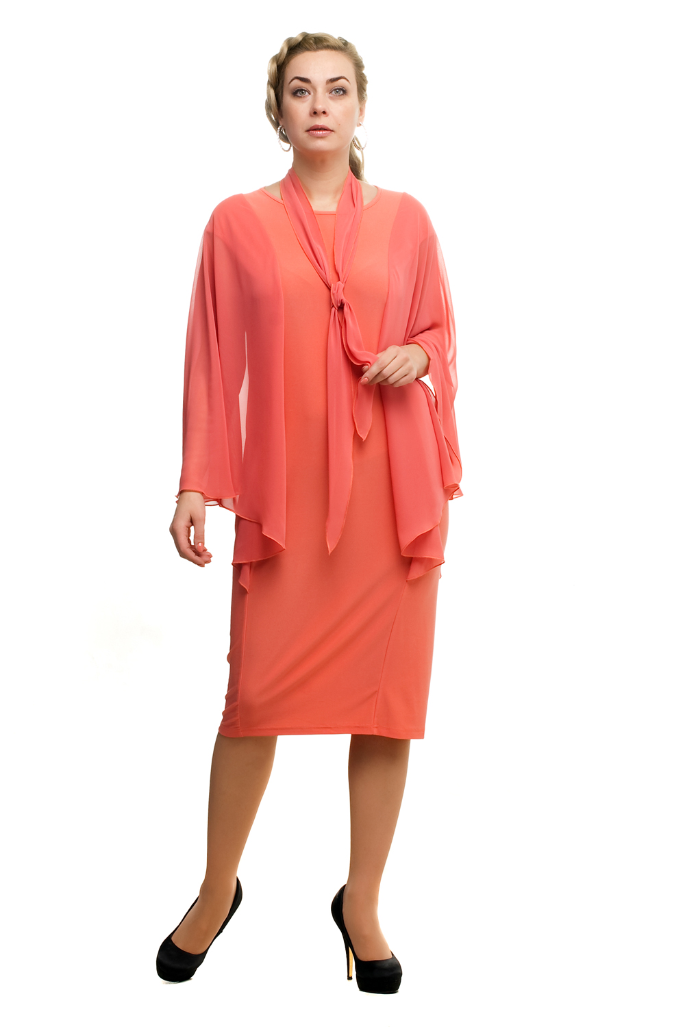 Платье женское OLSI 1705019 розовое 60 RU