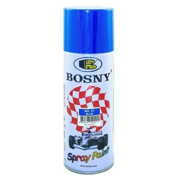 Краска синий RAL5017 акриловая аэрозоль 400мл BOSNY