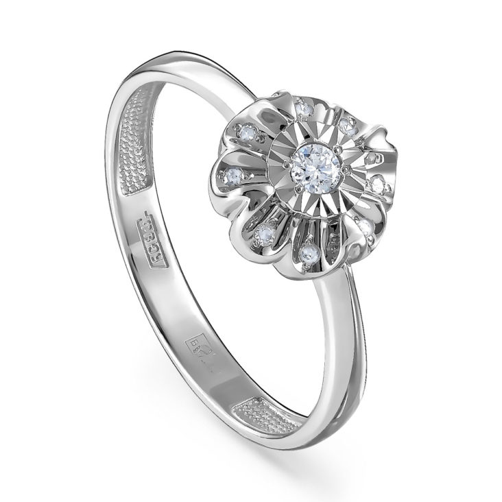 

Кольцо из белого золота с бриллиантом р. 17 Kabarovsky 11-11280-1000, 11-11280-1000