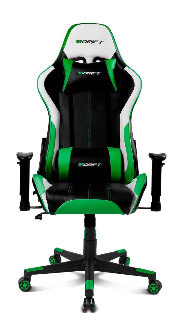 фото Drift игровое кресло drift dr175 pu leather / black/green/white