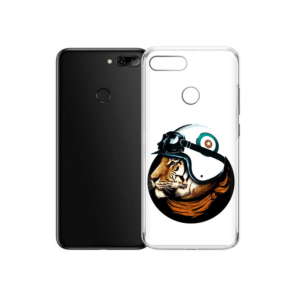 

Чехол MyPads Tocco для Alcatel 1S Тигр в шлеме (PT227137.662.171), Прозрачный, Tocco