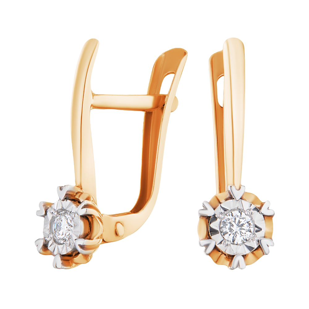 

Серьги из золота с бриллиантом ЮВЕЛИР КАРАТ 3224614/9, 3224614/9