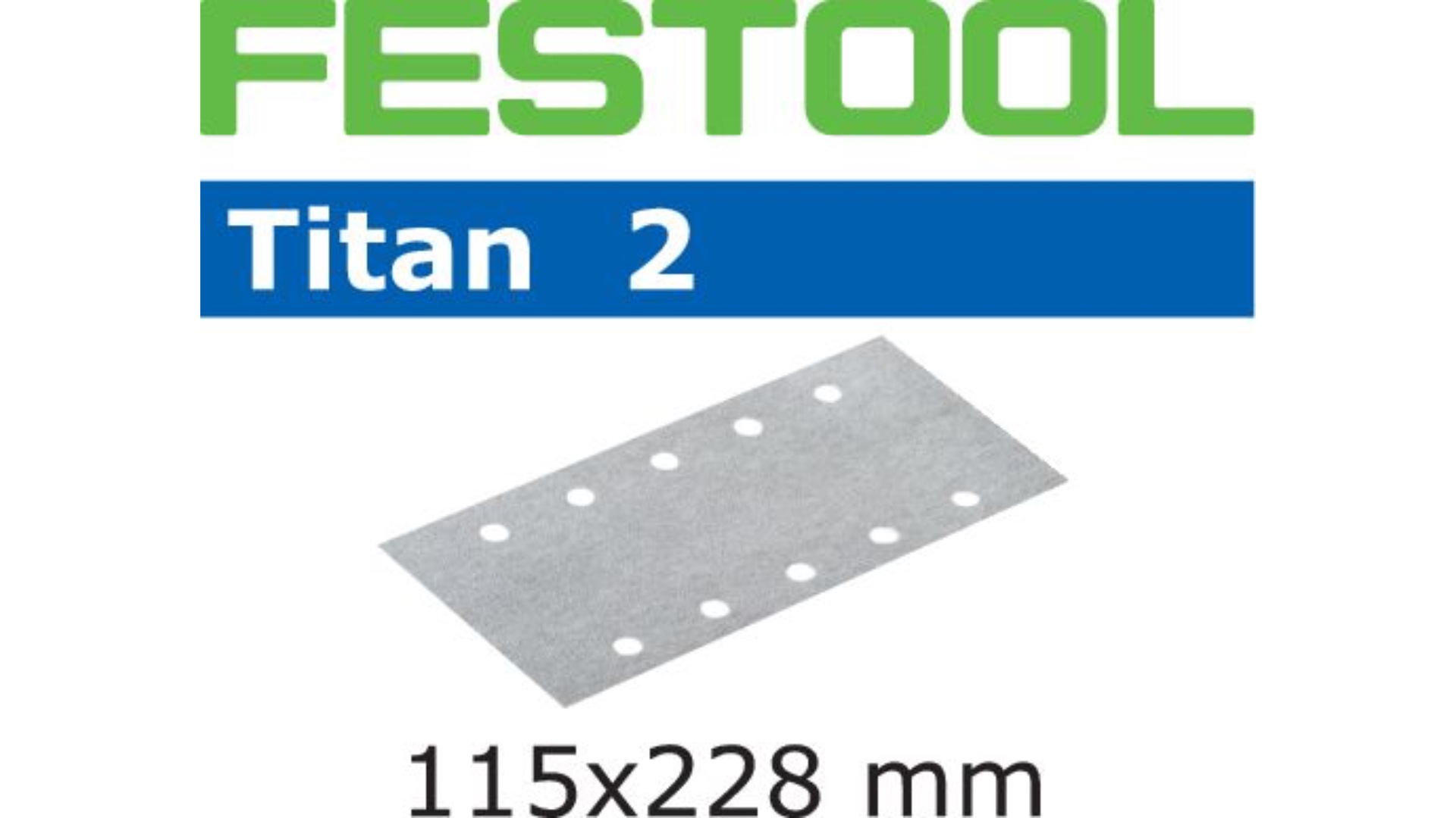 Лист шлифовальный Festool Titan P 120 STF-115x228 P120 TI2/100 492740, 100 шт.