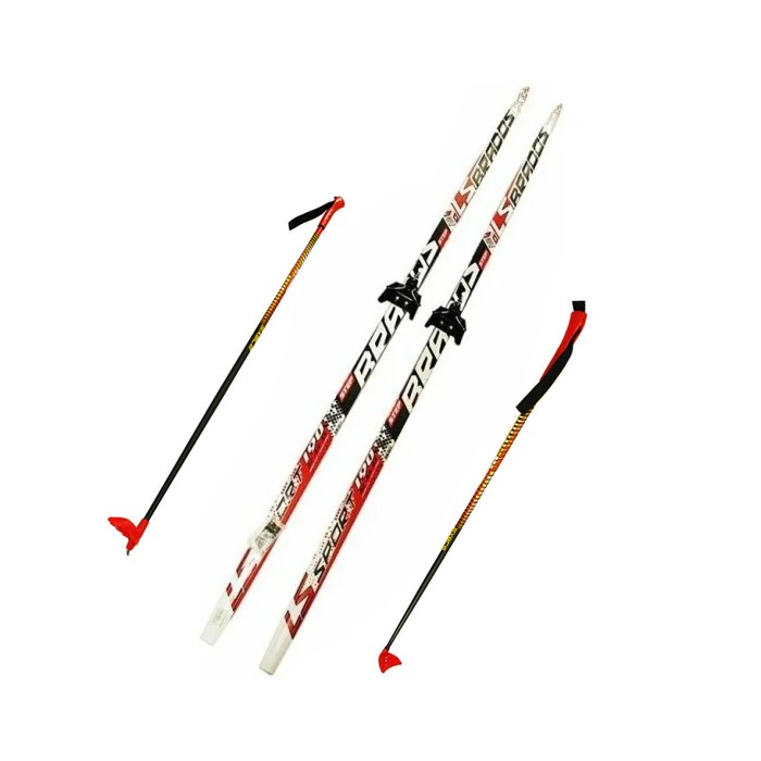 

Лыжный комплект STC 75 мм 200 см СТЕП LS Sport black/red, Красный;белый;черный