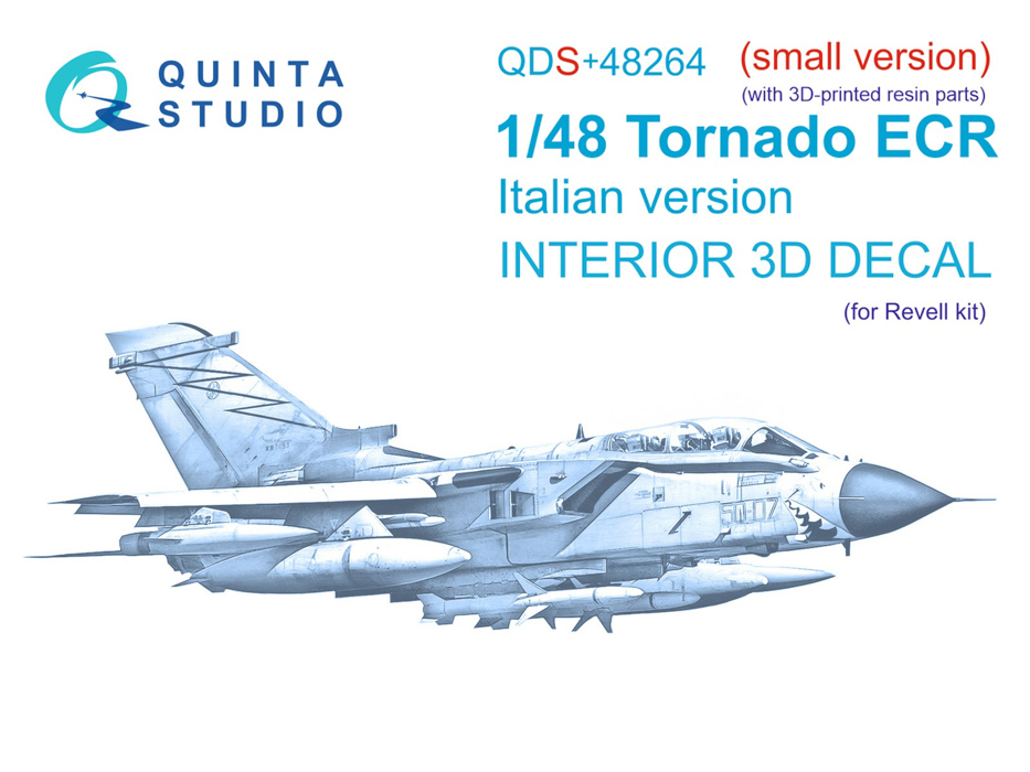 

QDS48264 3D Декаль интерьера кабины Tornado ECR Italian Revell, Цветной