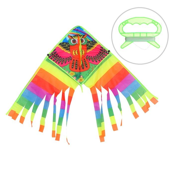 Воздушный змей Funny toys Сова, с леской 7361081