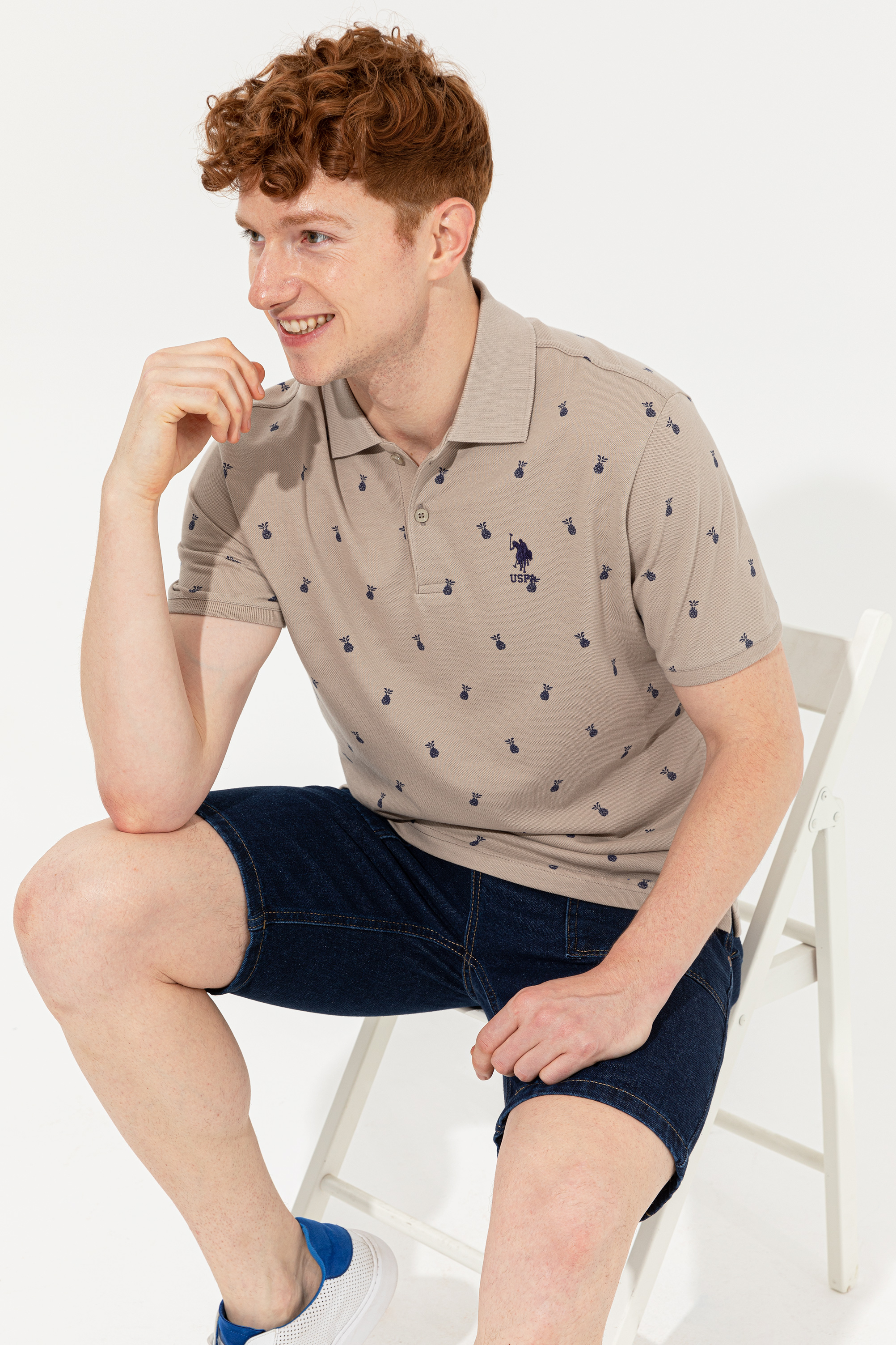 

Футболка мужская U.S. POLO Assn. G081SZ0110NIVA хаки XL, G081SZ0110NIVA