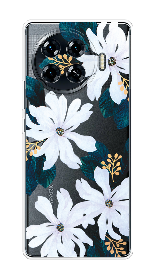 

Чехол на Tecno Spark 20 Pro Plus "Delilah Flower", Зеленый;белый, 305050-1