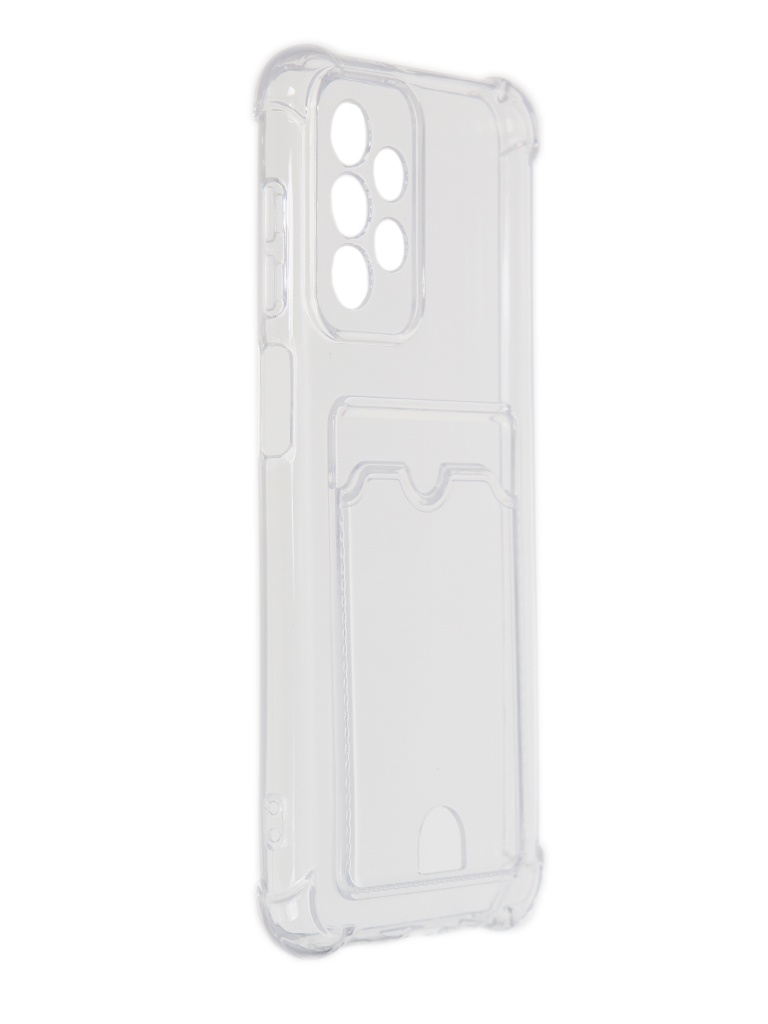 

Чехол DF для Samsung Galaxy A23 Silicone с отделением для карты sCardCase-01, Прозрачный