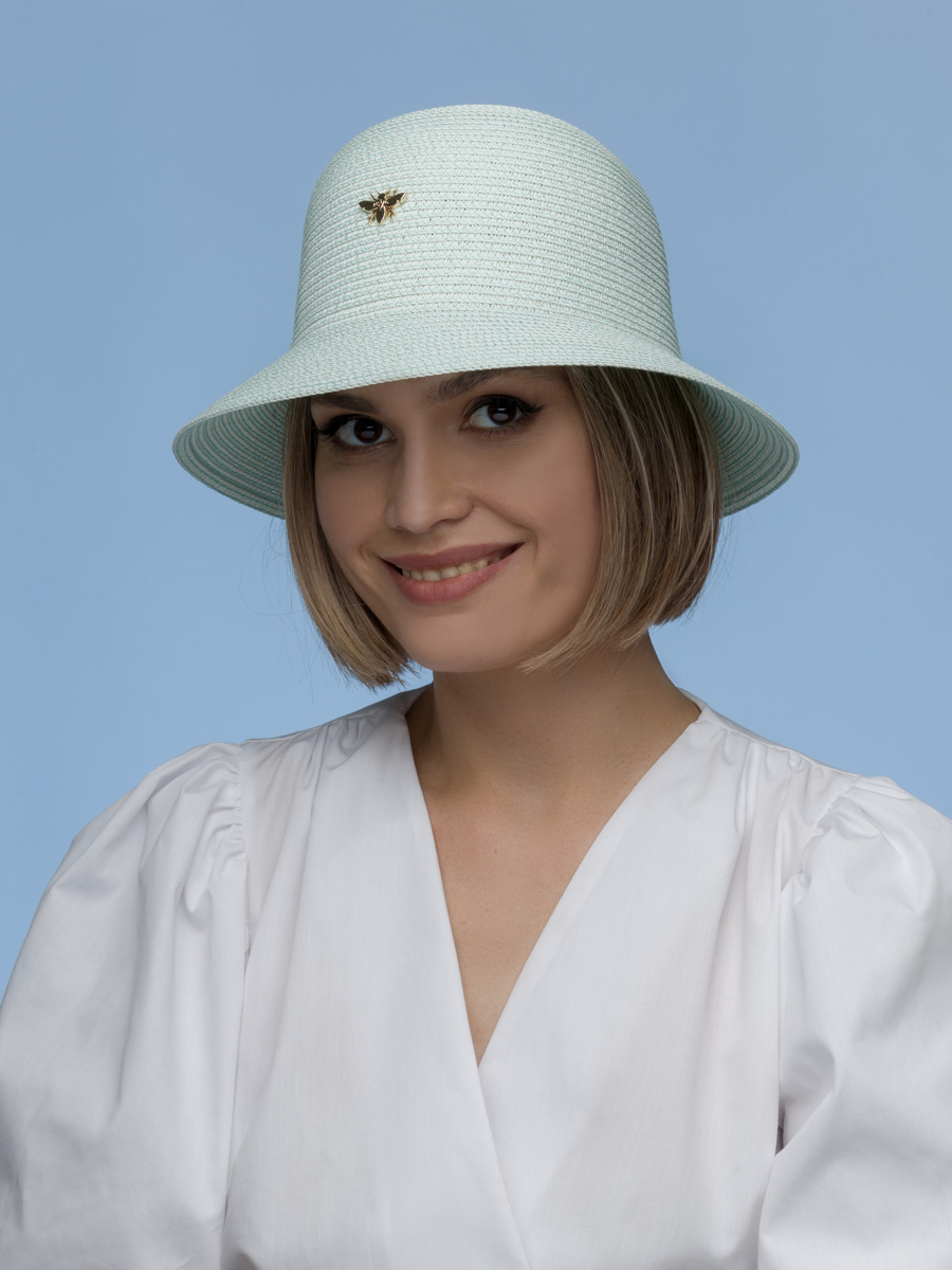 Шляпа женская vintage+ 110LВБ ментол, р.55-59