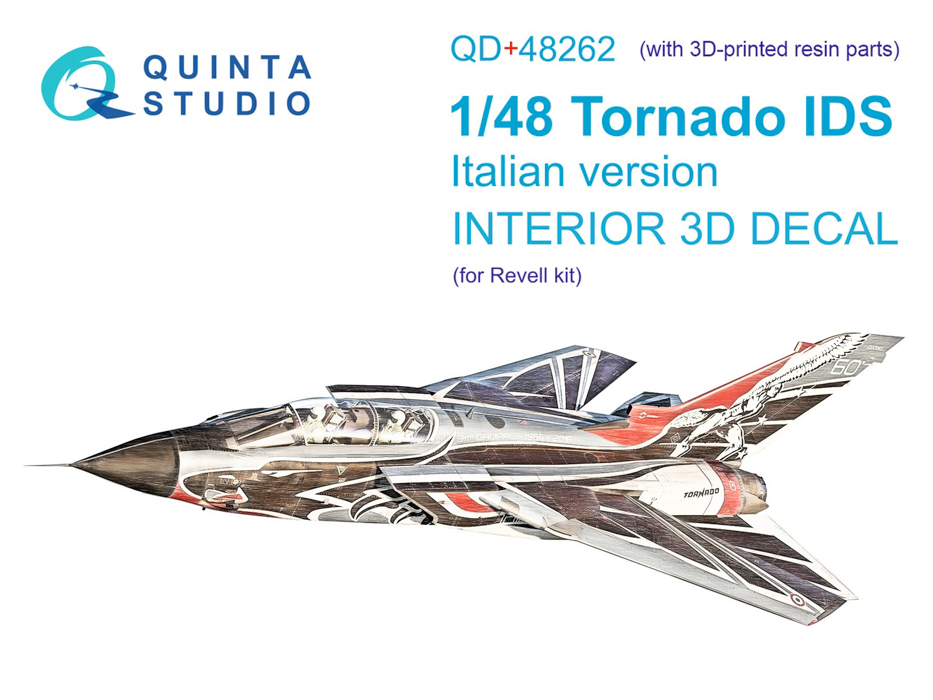 

QD48262 3D Декаль интерьера кабины Tornado IDS Italian Revell с 3D-печатными деталями, Цветной