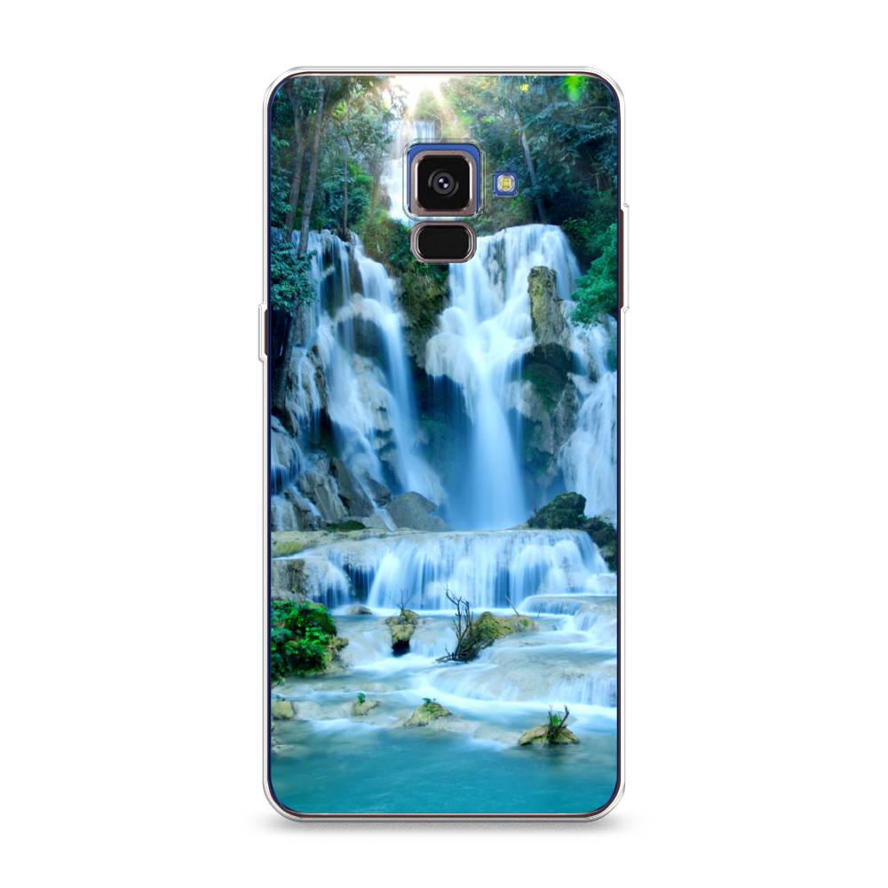 

Чехол Awog на Samsung Galaxy A8 2018 "Водопад 8", Разноцветный, 25450-4