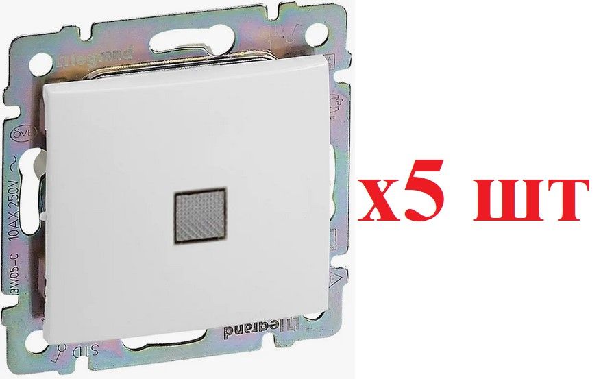 

Legrand Valena Бел Переключатель 1-клавишный с подсветкой 774426 (5шт), Valena Classic7