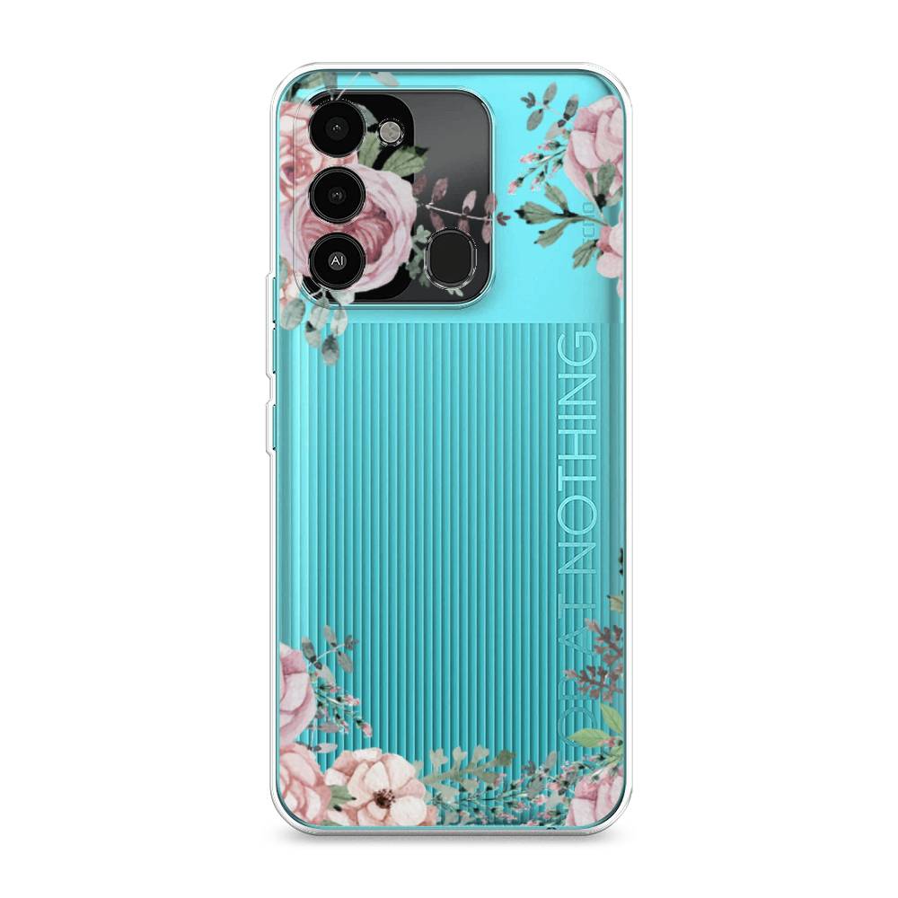 

Чехол Awog на Tecno Spark Go 2022/8С/9 "Нежные розы акварель", Разноцветный, 301350-8
