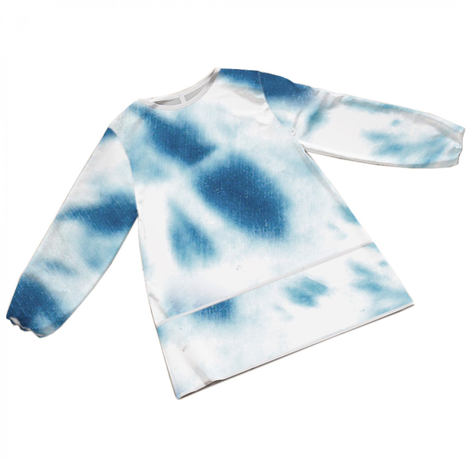 Фартук детский JoyArty Синие вспышки с рукавами от 1 до 2 лет