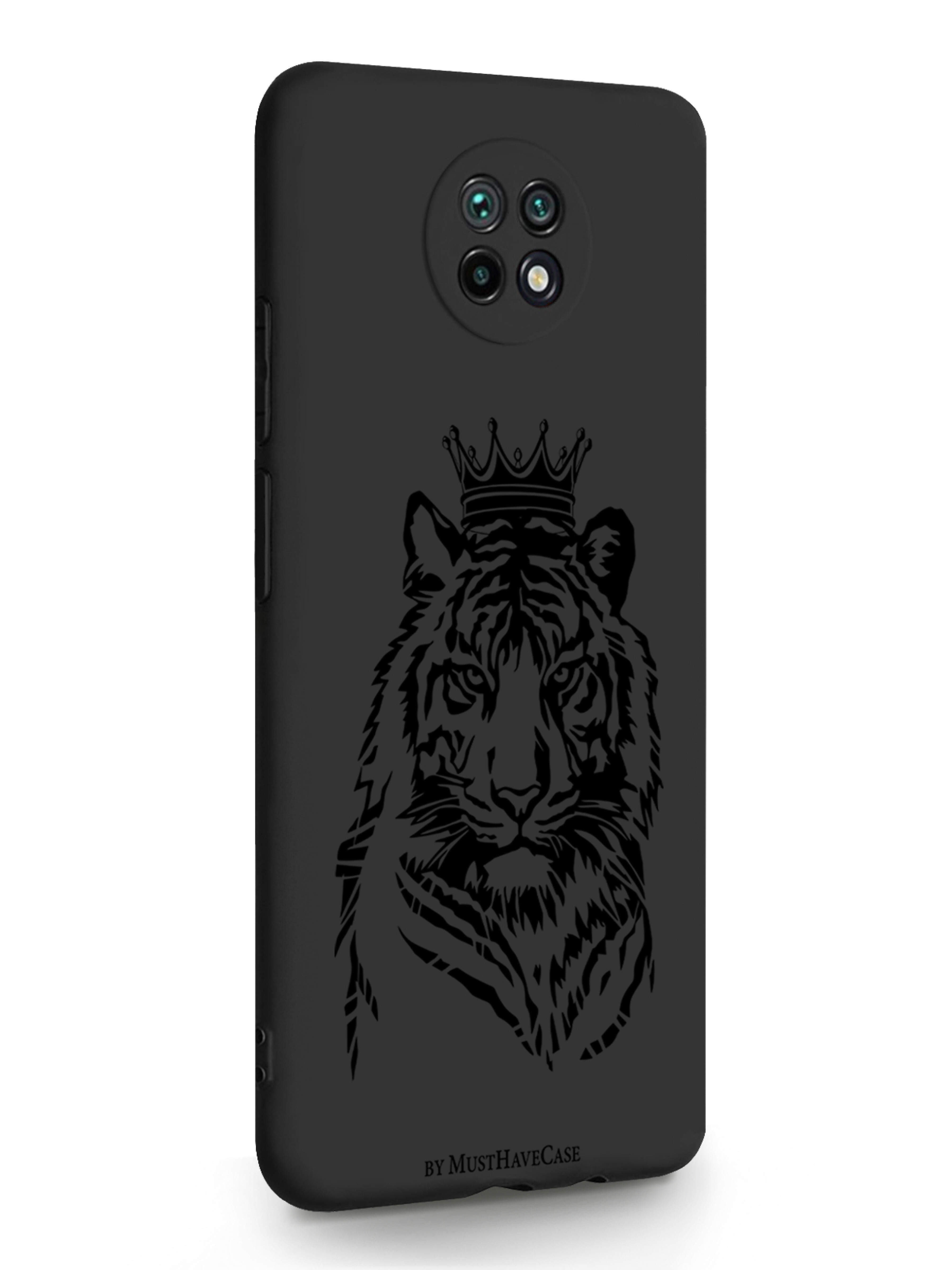 Чехол MustHaveCase Xiaomi Redmi Note 9T Тигр с Короной черный