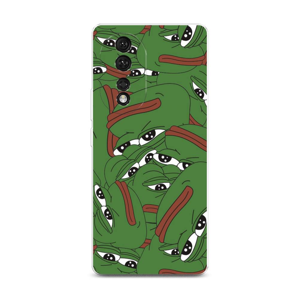 

Чехол Awog на Honor 80 "Печальный frog", Зеленый;белый, 6120350-9