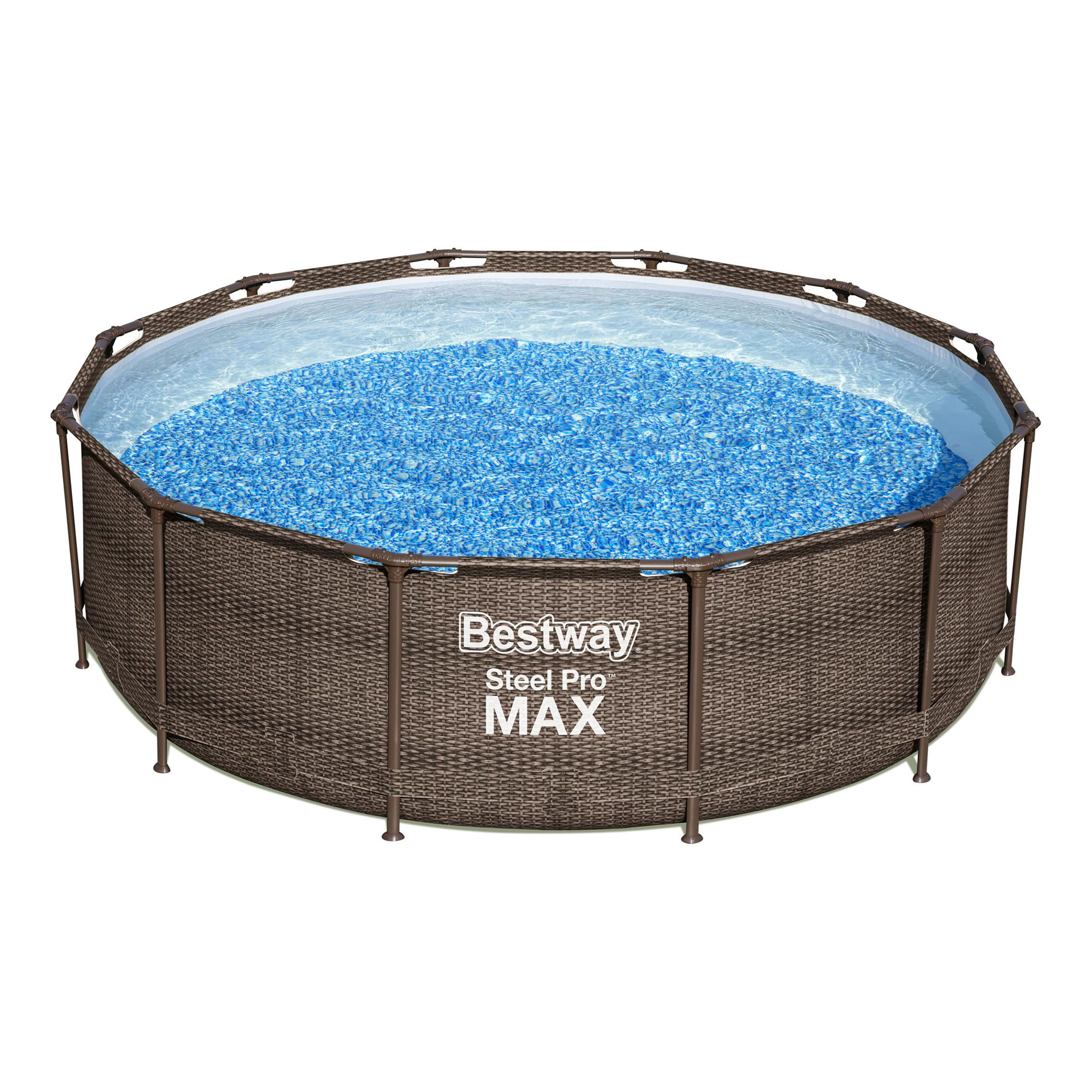 

Бассейн Bestway Steel Pro Max с лестницей коричневый 366 х 100 см 9150 л