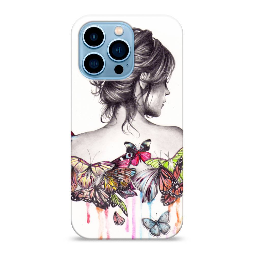 

Пластиковый чехол "Девушка с бабочками" на Apple iPhone 13 Pro, 14320-7