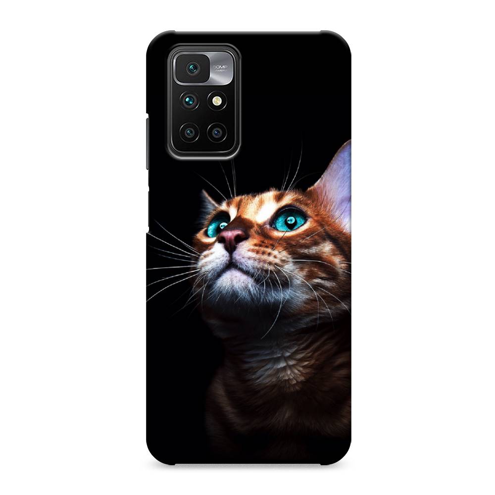 

Пластиковый чехол "Мечтательный кот" на Xiaomi Redmi 10, 311320-1