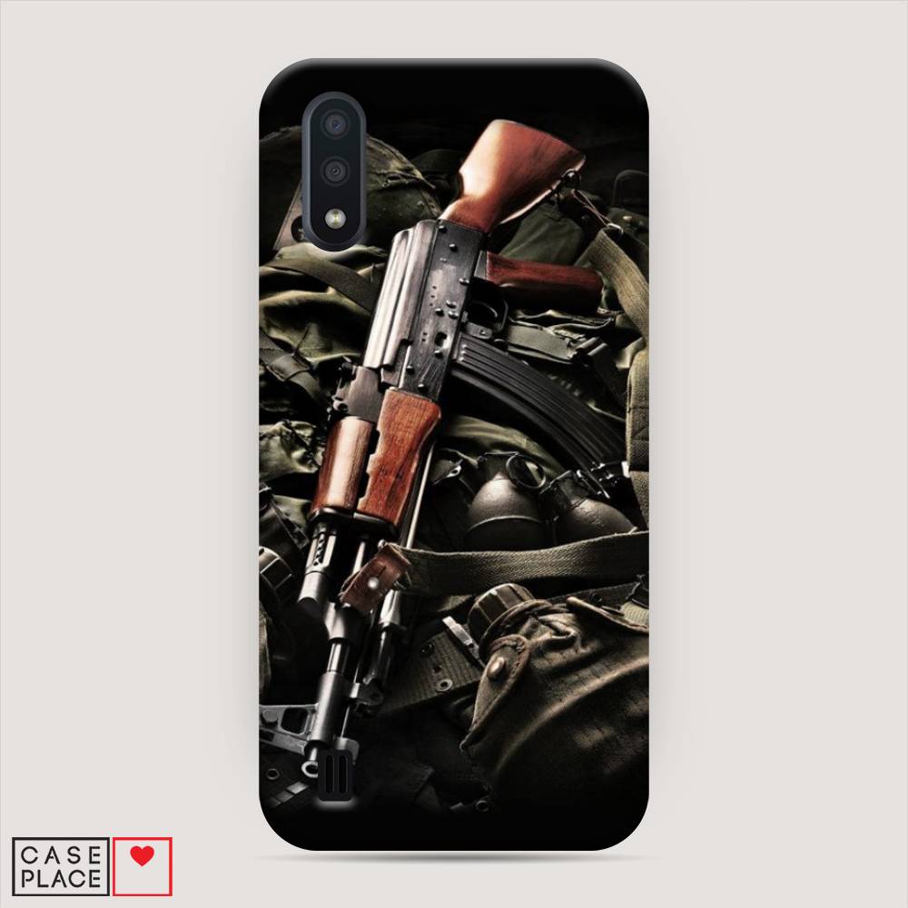 

Пластиковый чехол "Автомат" на Samsung Galaxy A01