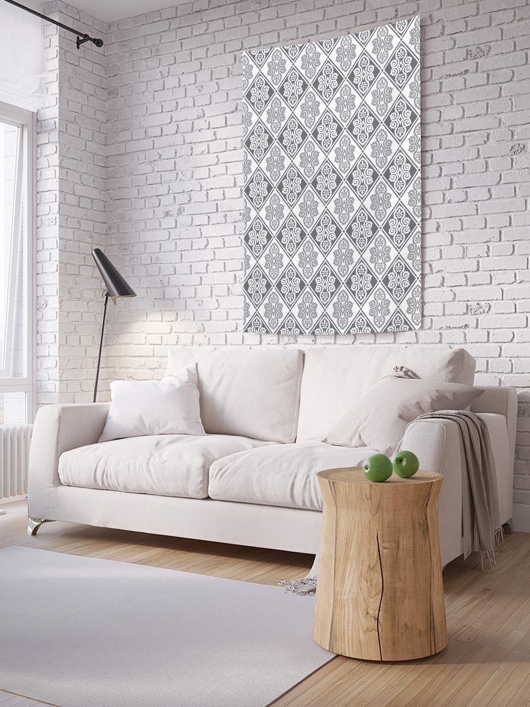 

Вертикальное фотопанно на стену JoyArty Ажур в ромбах 150x200 см, Ажур в ромбах