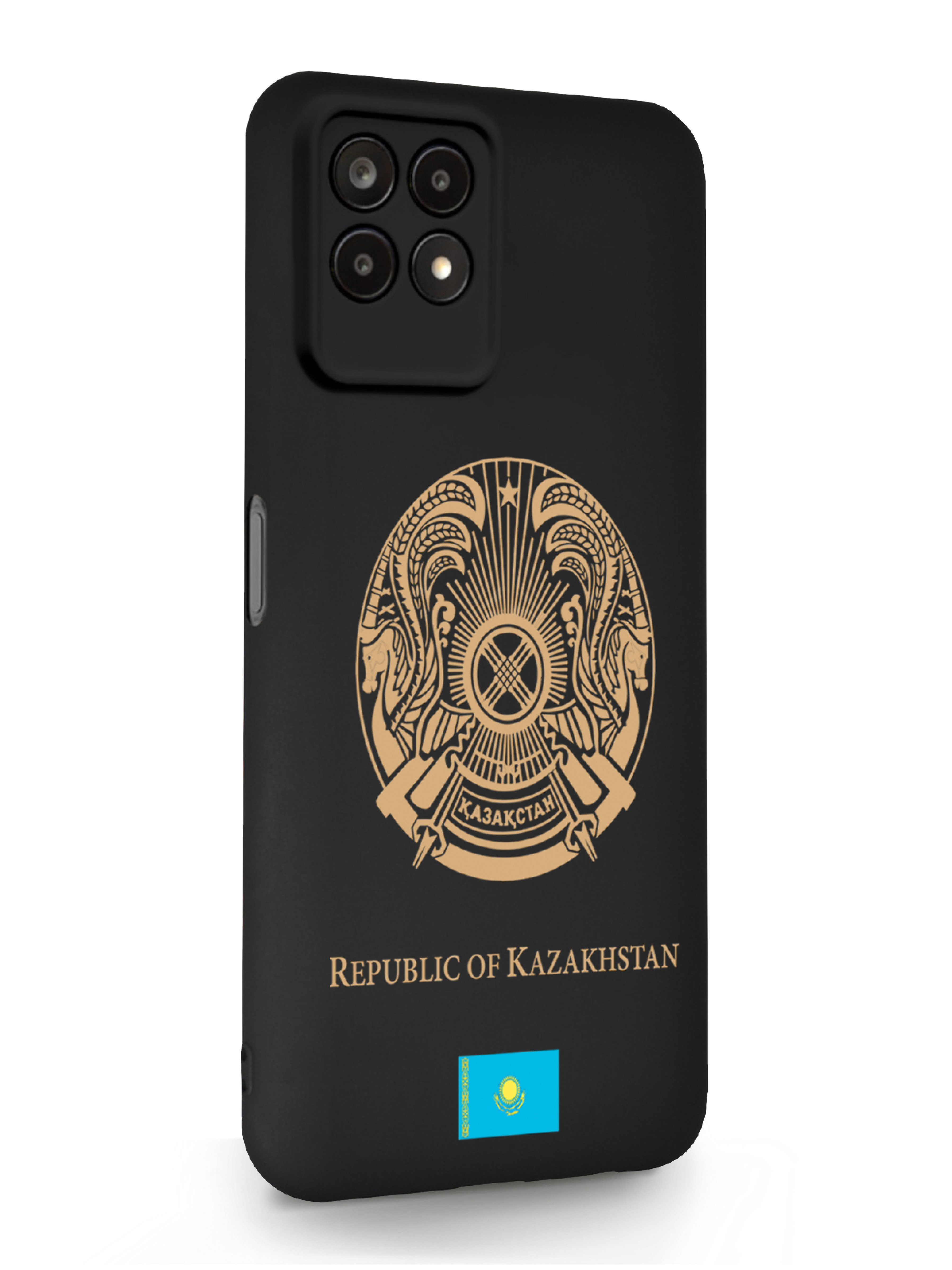 

Чехол SignumCase Realme 8i Золотой Герб Казахстана черный, Золотистый;черный, Realme 8i Золотой Герб Казахстана