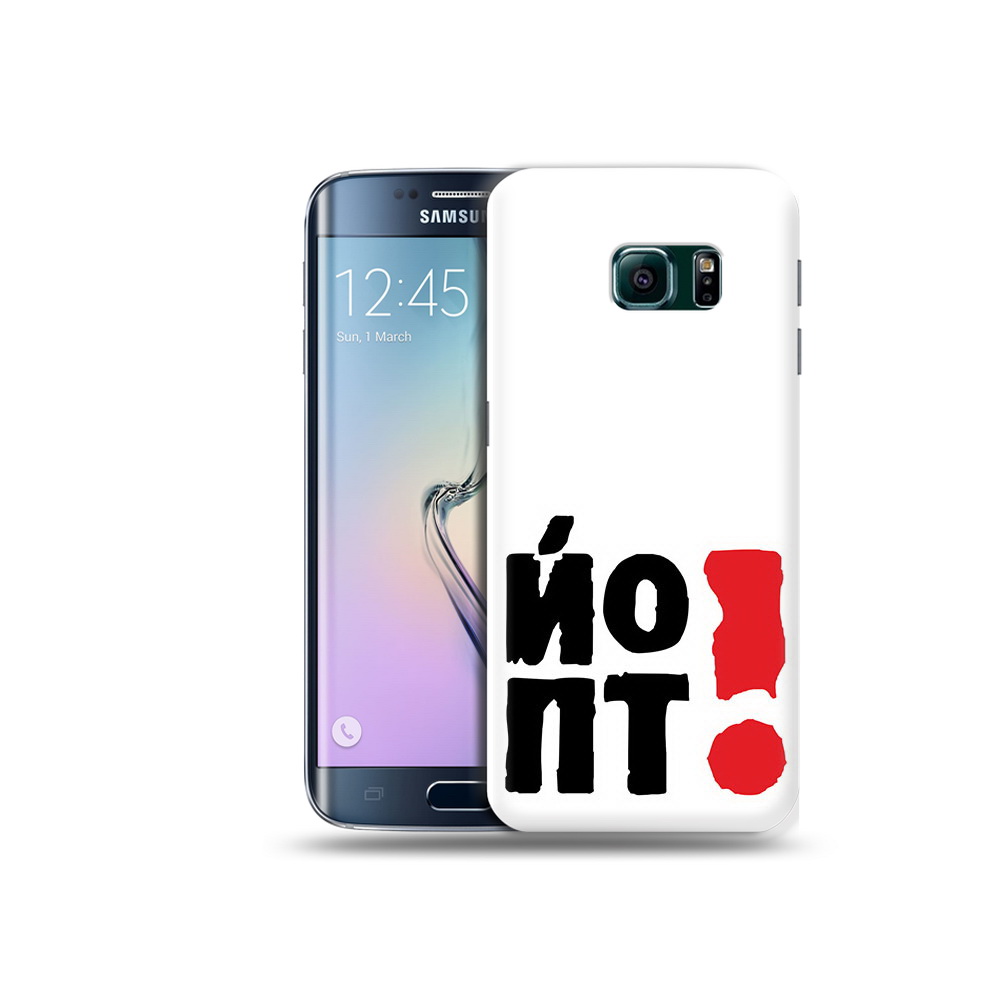 

Чехол MyPads Tocco для Samsung Galaxy S6 Edge надписть абстракция, Прозрачный, Tocco