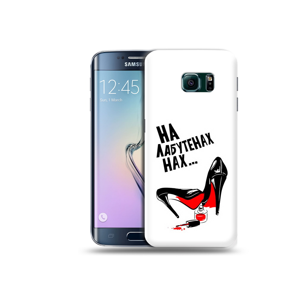 

Чехол MyPads Tocco для Samsung Galaxy S6 Edge на лабутенах, Прозрачный, Tocco