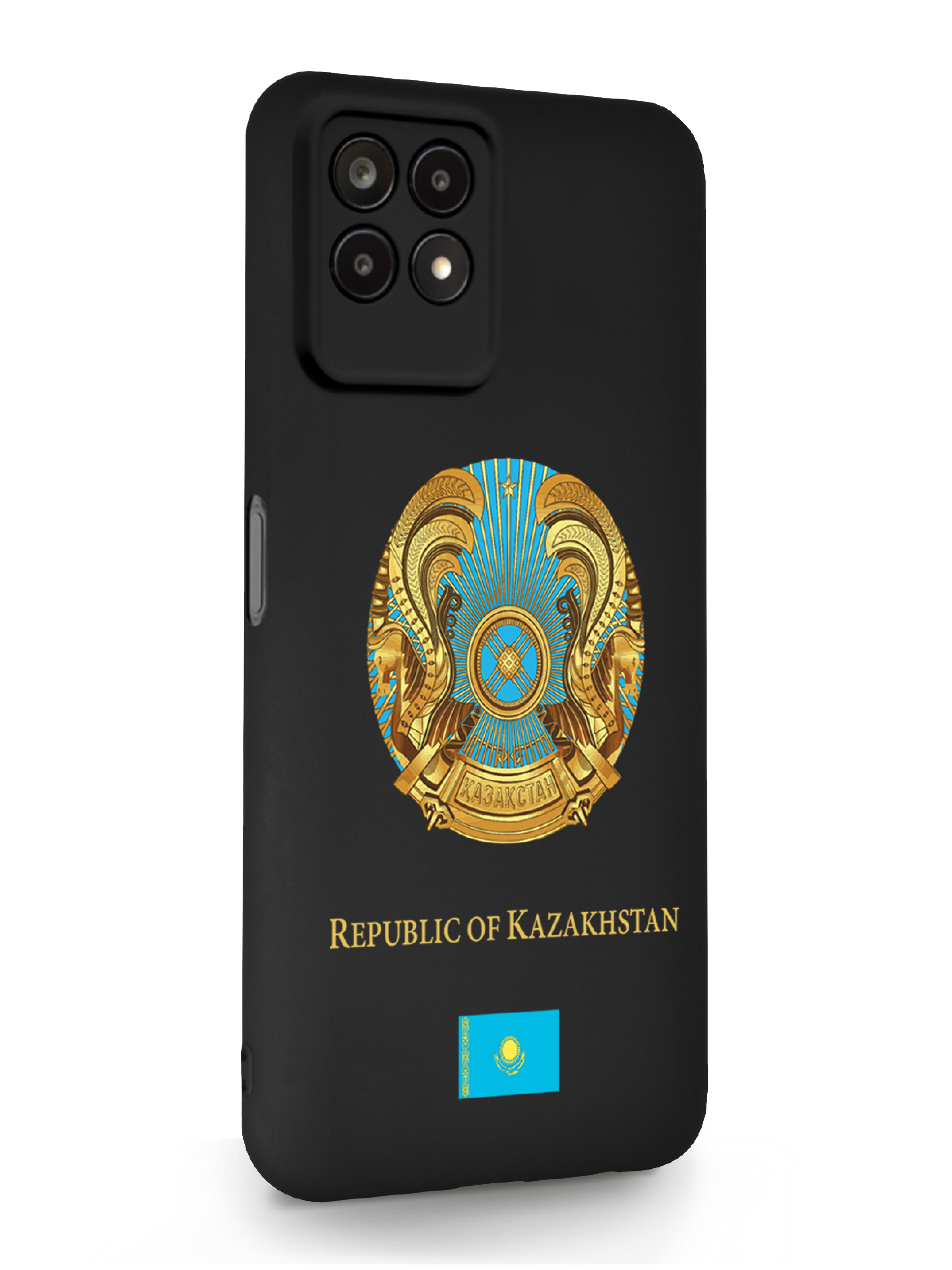 

Чехол SignumCase Realme 8i Герб Казахстана черный, Разноцветный, Realme 8i Герб Казахстана