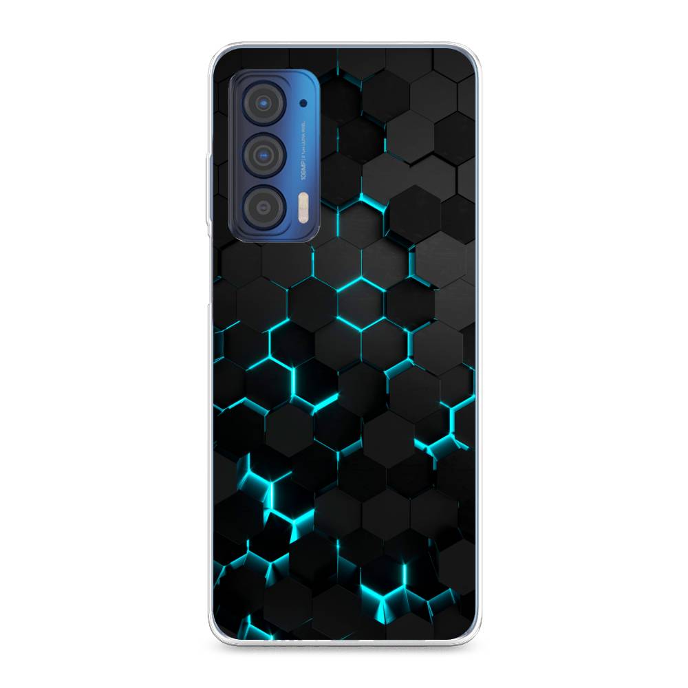 

Чехол Awog "Соты бирюзовые" для Motorola Edge (2021), Разноцветный, 242950-3