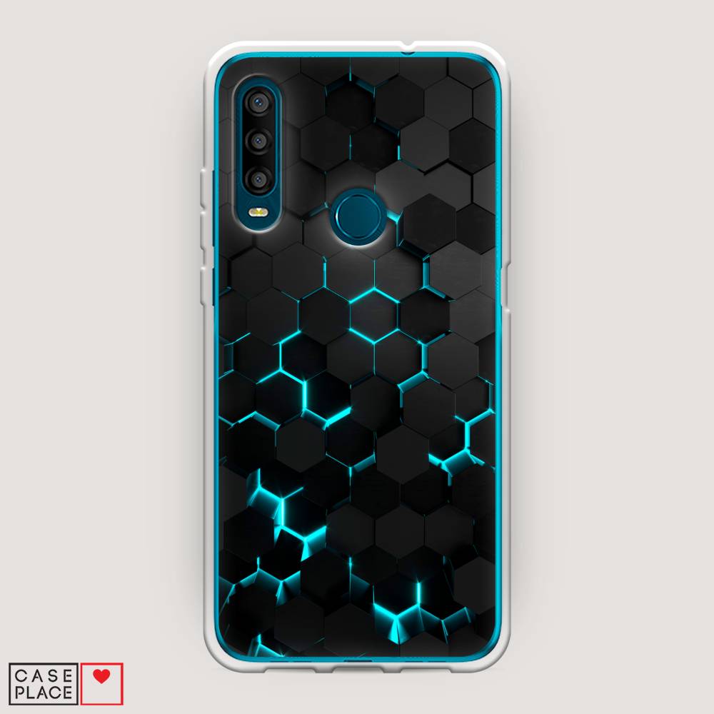 

Чехол Awog "Соты бирюзовые" для Alcatel 1SE (2020), 171250-3