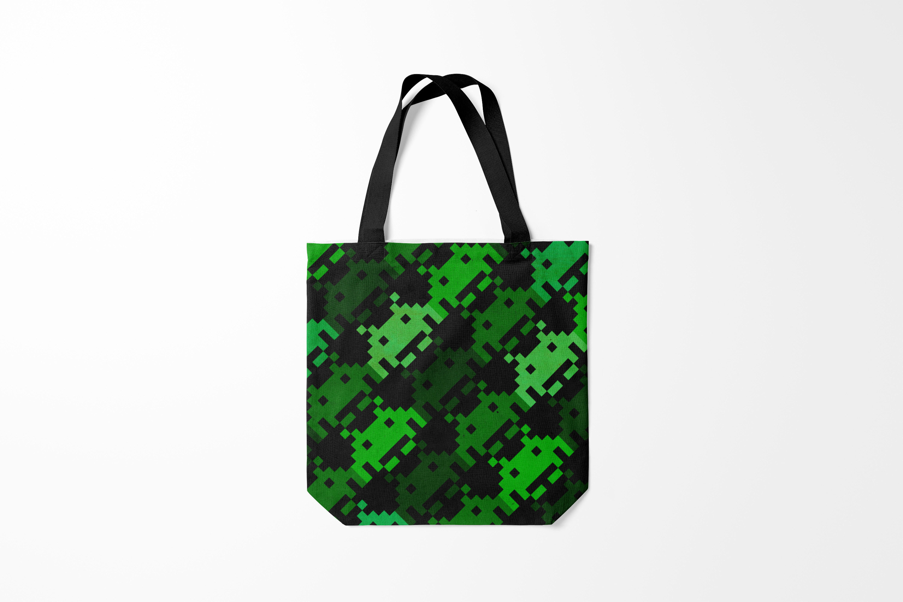

Сумка шoппер унисекс Burnettie Тетрис и денди Space Invaders, зеленый, Тетрис и денди Space Invaders