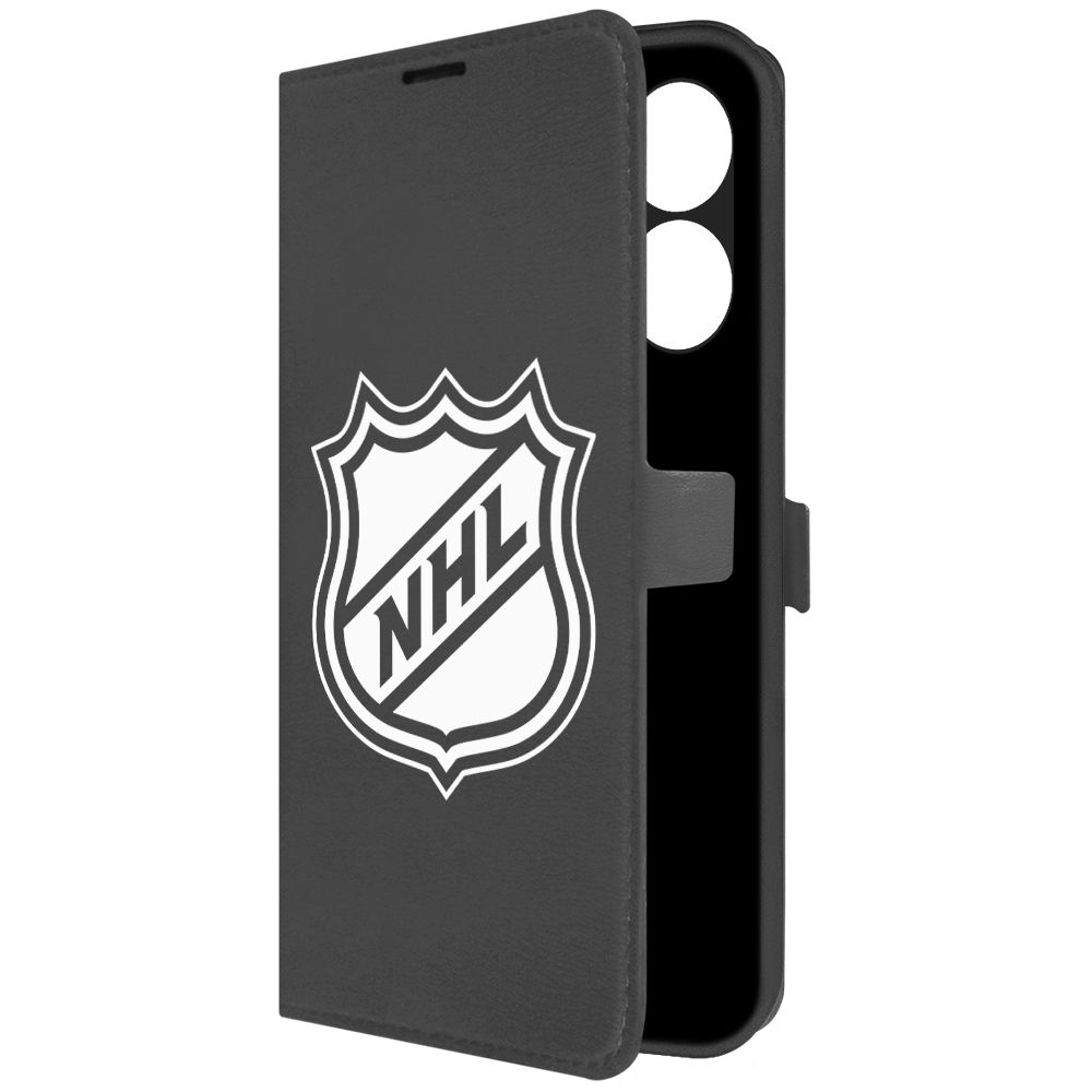 

Чехол-книжка Krutoff Eco Book для Tecno Spark 10 NHL черный