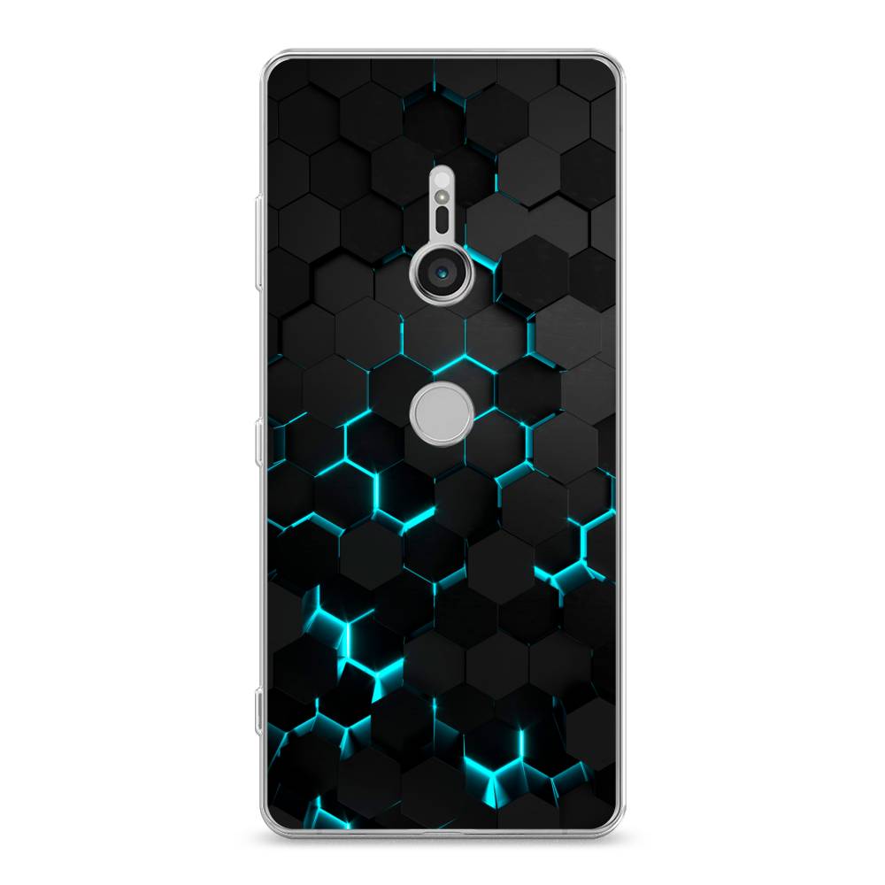 

Чехол Awog "Соты бирюзовые" для Sony Xperia XZ3, 53650-3