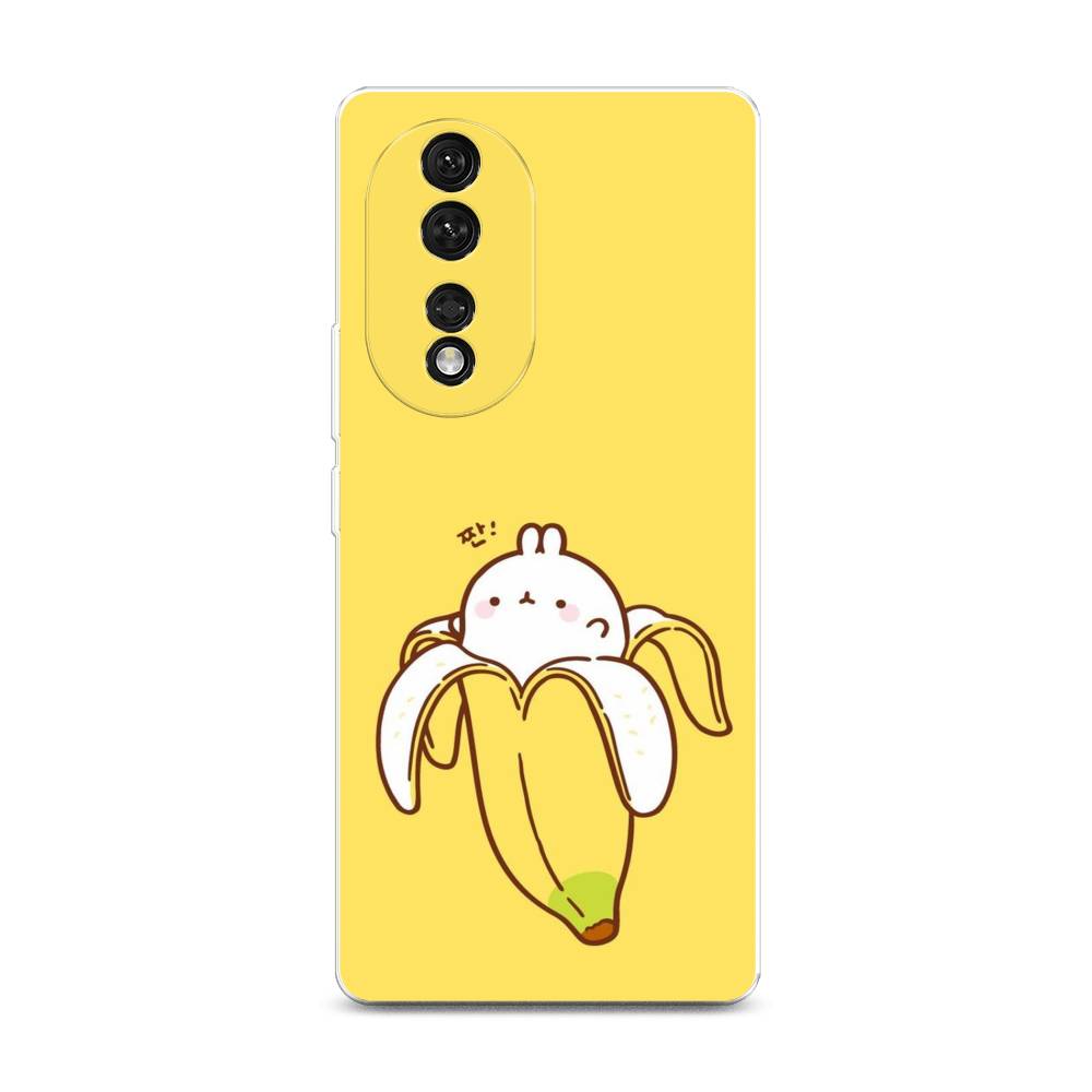 

Чехол Awog на Honor 80 "Зайчик-бананчик", Желтый;белый, 6120350-2
