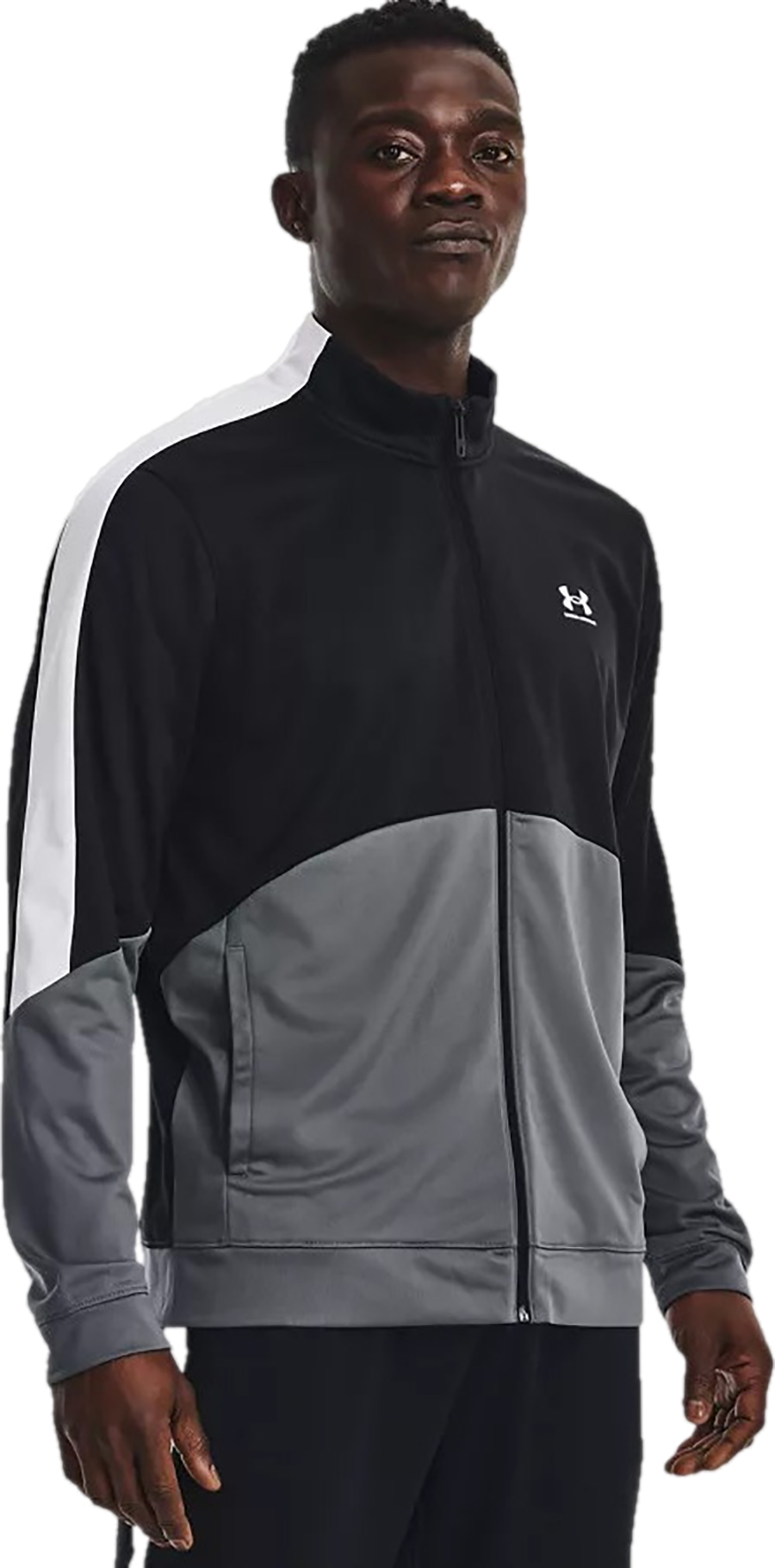 Толстовка мужская Under Armour UA Tricot Fashion Jacket-BLK черная LG