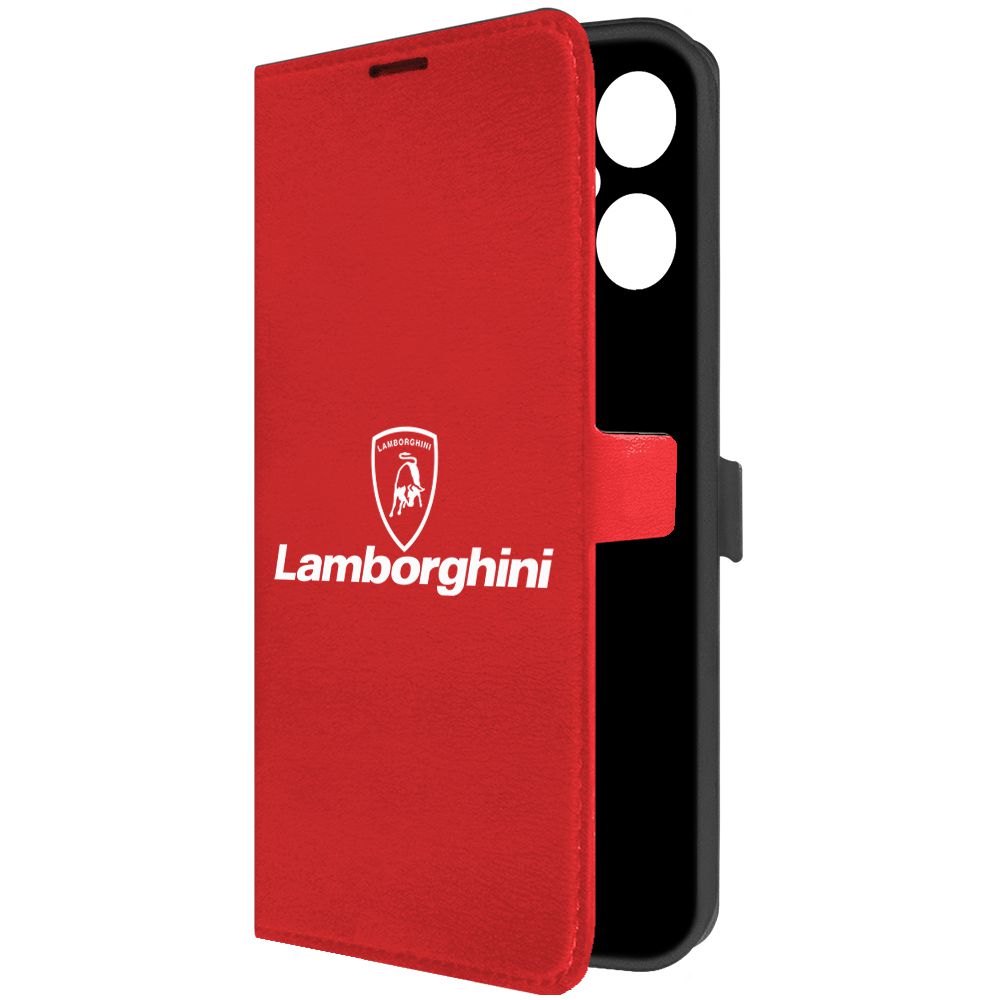 

Чехол-книжка Krutoff Eco Book для Tecno Pova Neo 3 Lamborghini красный