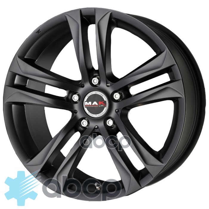 

Колесный диск MAK, Bimmer 8.5x20/5x120ET25 72.6 mattBlack, Черный