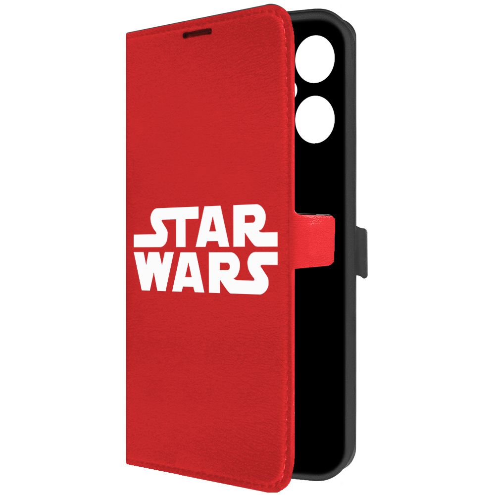 

Чехол-книжка Krutoff Eco Book для Tecno Pova Neo 3 Star Wars красный