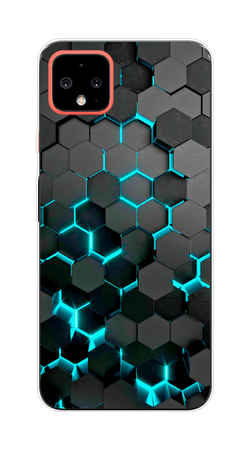 

Чехол Awog "Соты бирюзовые" для Google Pixel 4 XL, Разноцветный, 270550-3