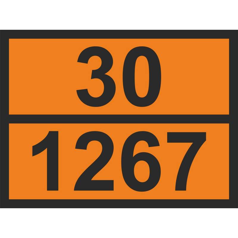 

Знак безопасности О12 Знак ООН 30/1267. Нефт сырая., 300х400 мм, пленка Технотерра 1268209