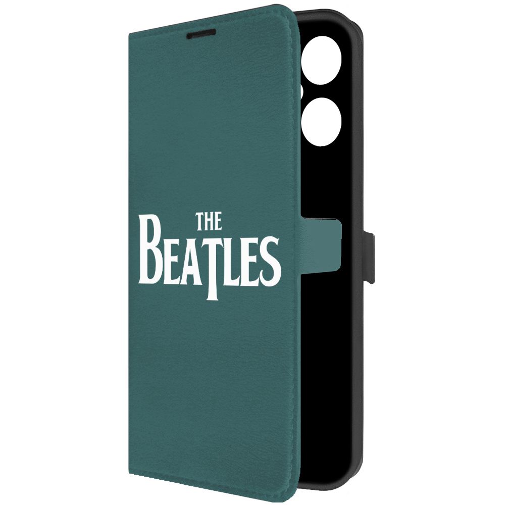 

Чехол-книжка Krutoff Eco Book для Tecno Pova Neo 3 Beatles зелёный опал, Зеленый