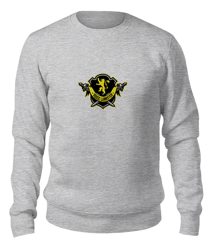 

Свитшот унисекс Printio House lannister серый L, House lannister