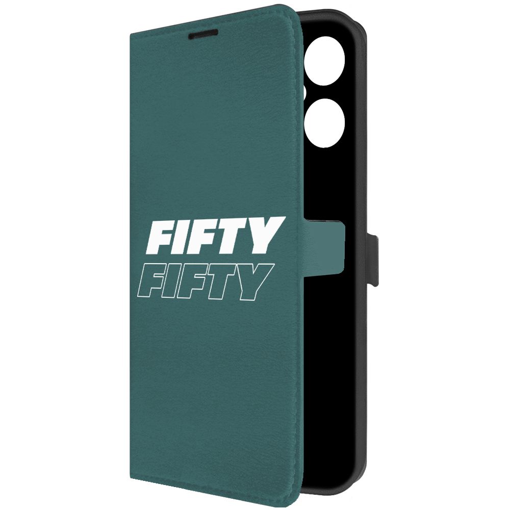 

Чехол-книжка Krutoff Eco Book для Tecno Pova Neo 3 Fifty Fifty, Зеленый