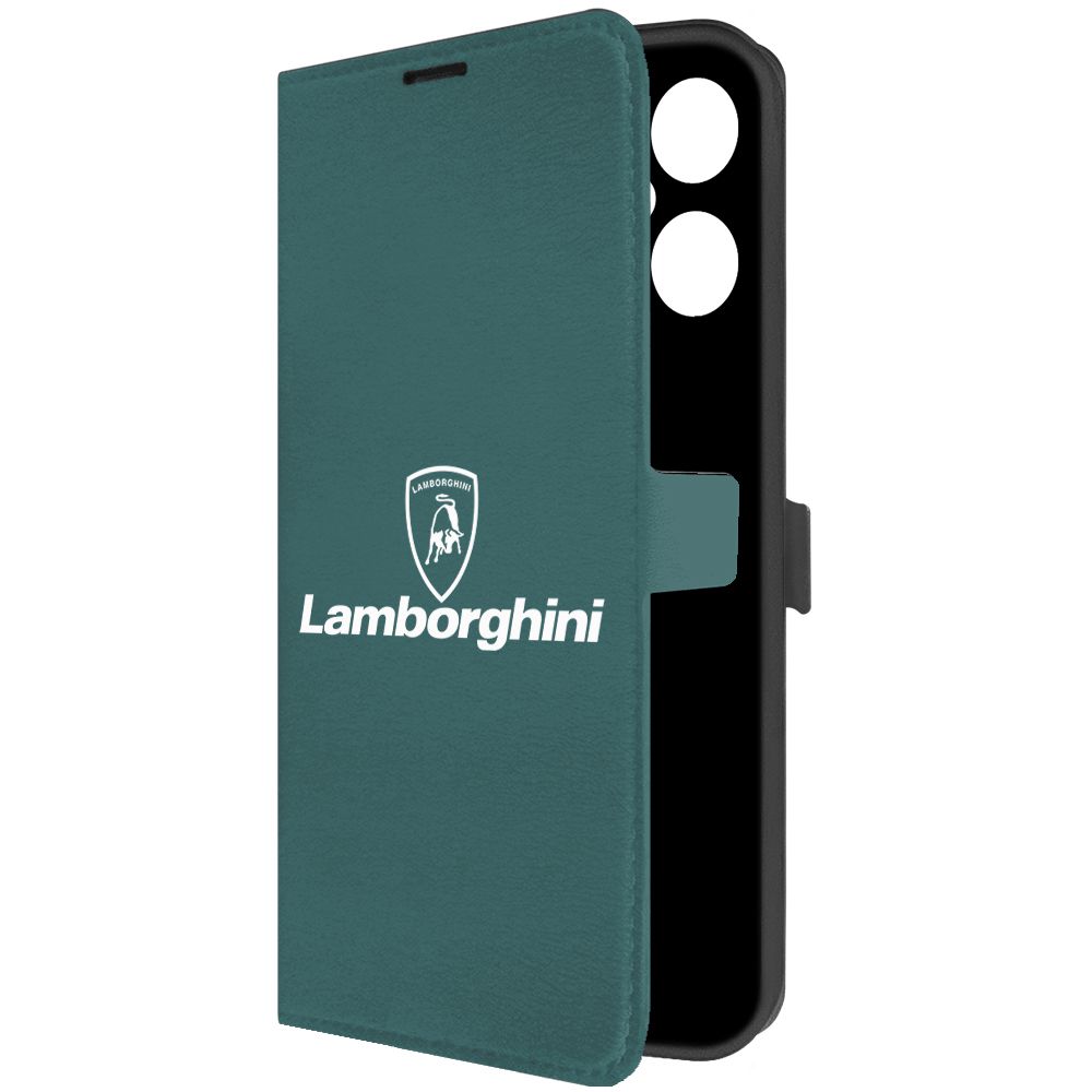 

Чехол-книжка Krutoff Eco Book для Tecno Pova Neo 3 Lamborghini зелёный опал, Зеленый